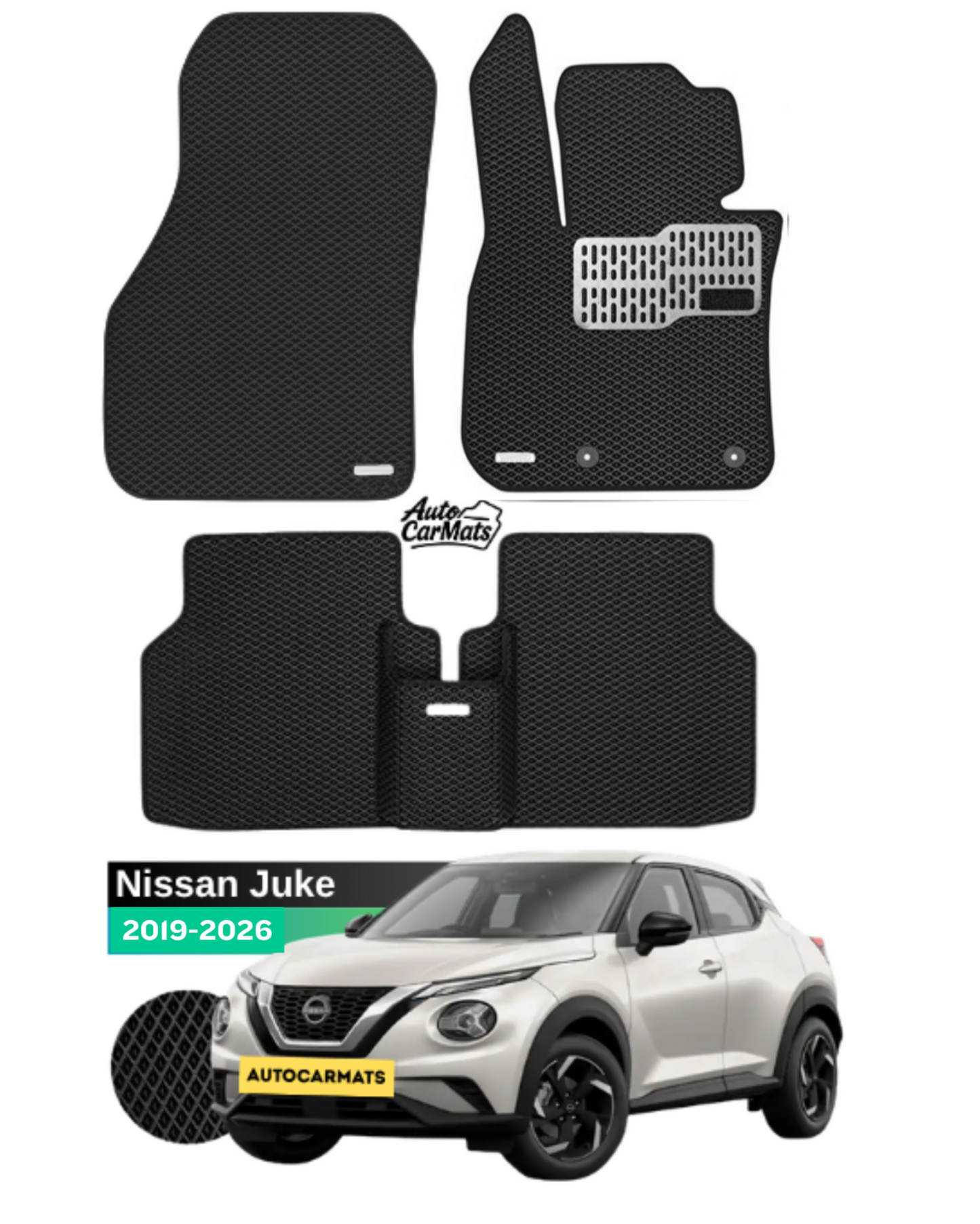 Premium EVA Car Mats for Nissan Juke 2019-2026 (F16) | Tailored Fit