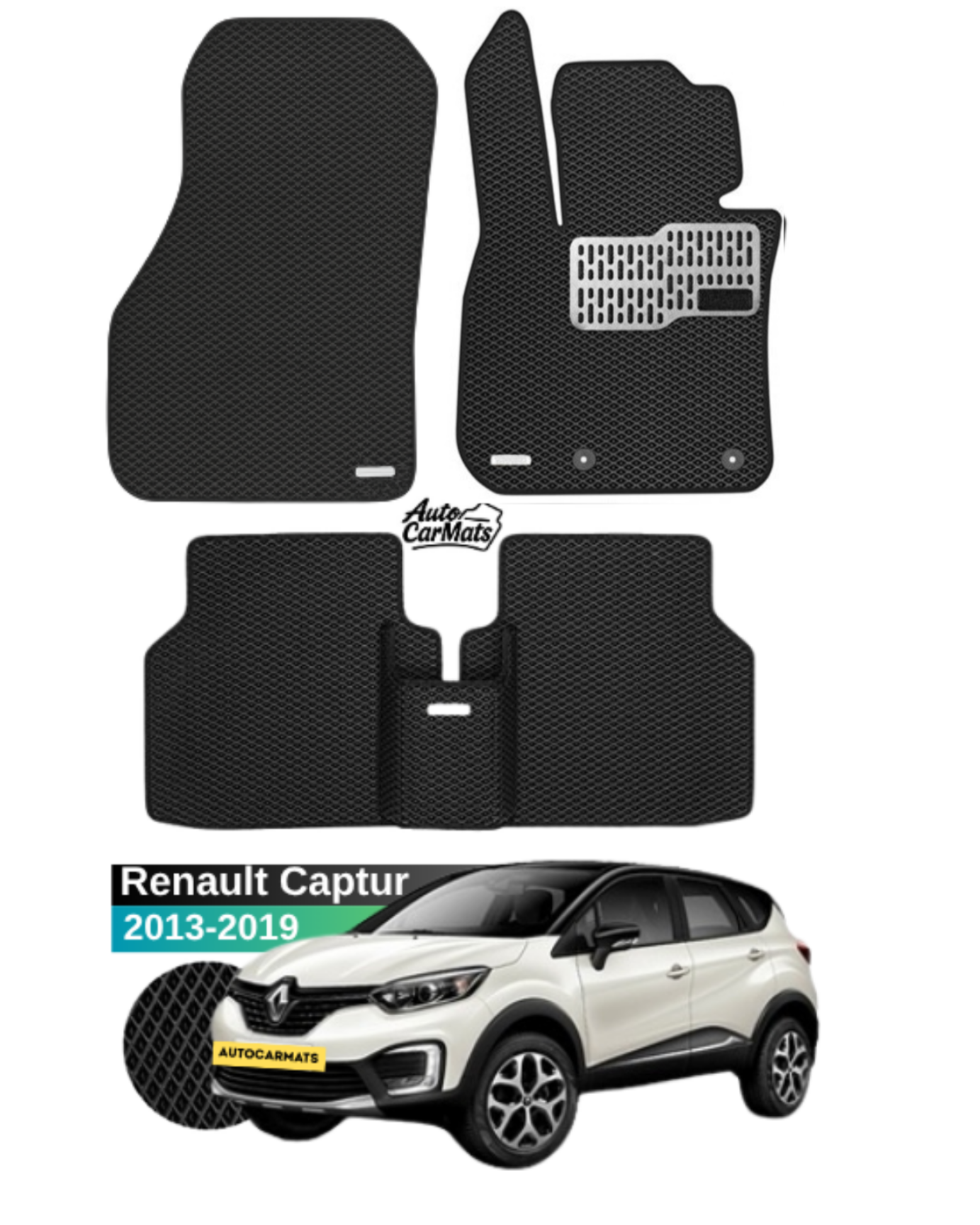 Premium EVA Car Mats for Renault Captur 2013-2019 | Tailored Fit