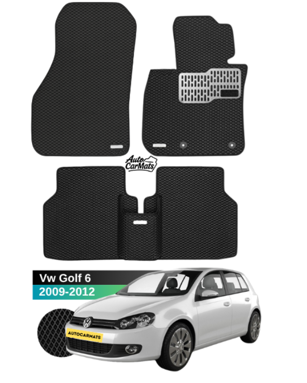Premium EVA Car Mats for Volkswagen Golf 6 2009-2012 | Tailored Fit