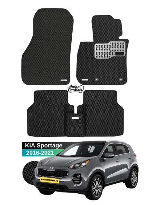 Premium EVA Car Mats for Kia Sportage 2018-2021 | Tailored Fit