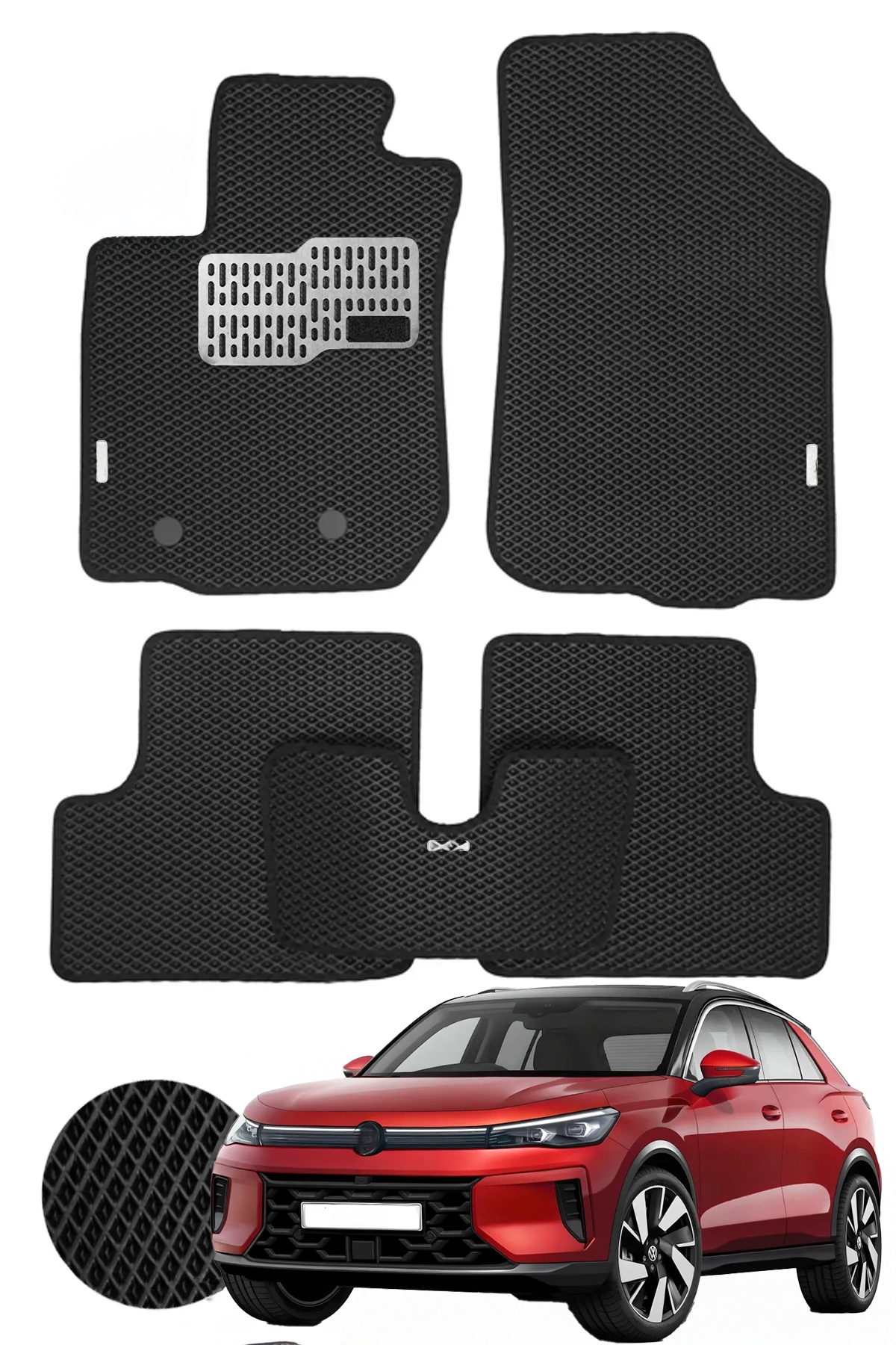 Premium EVA Car Mats | Waterproof, Durable & Custom-Fit FOR Volkswagen T-ROC 2017-2025