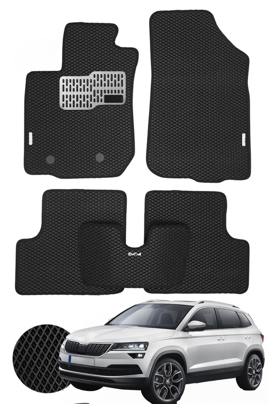 Premium EVA Car Mats | Waterproof, Durable & Custom-Fit FOR Skoda Karoq 2017-2025