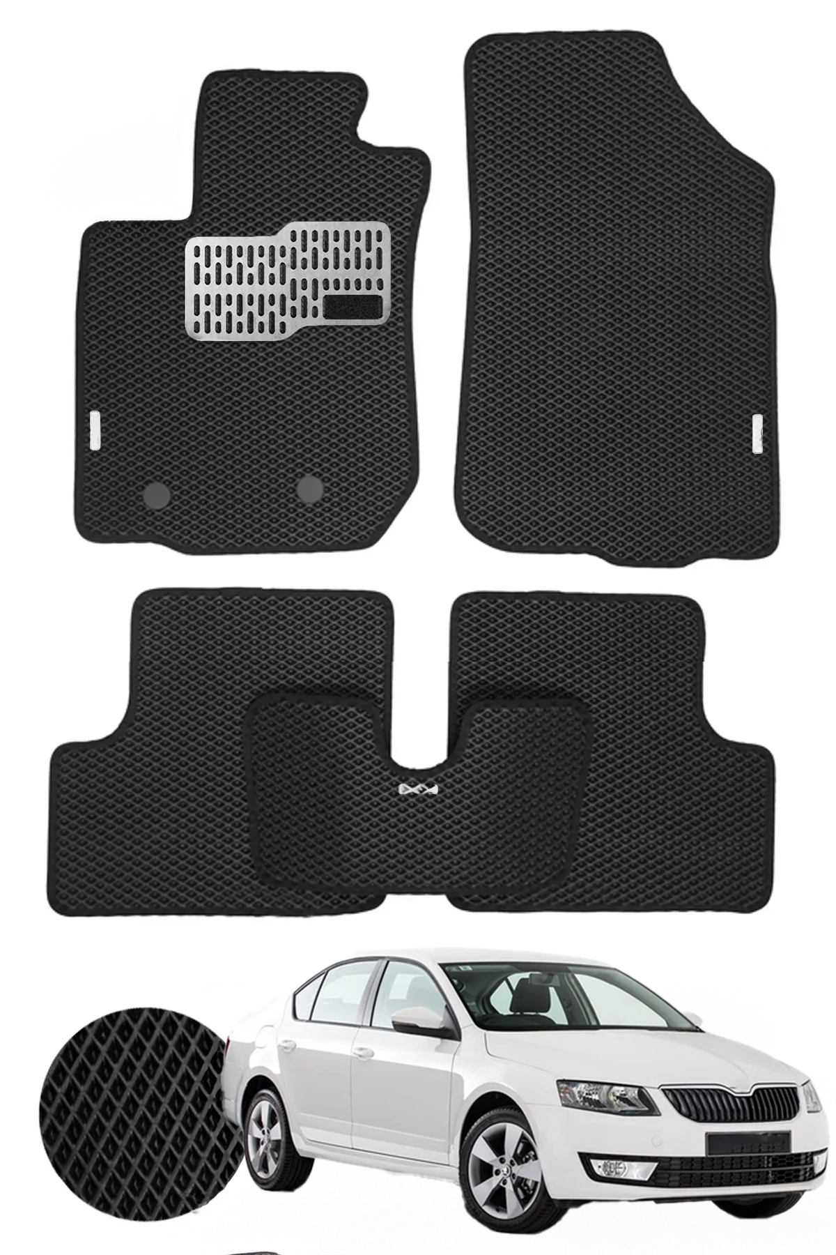 Premium EVA Car Mats | Waterproof, Durable & Custom-Fit FOR Skoda Octavia 2013-2019